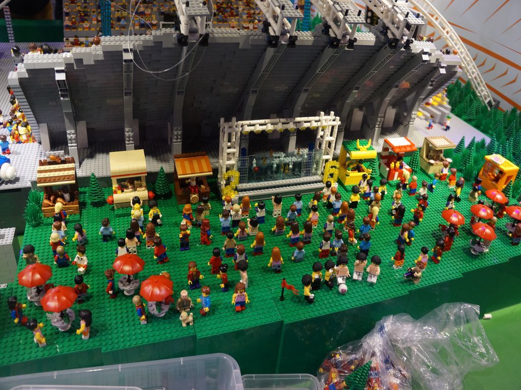 樂高玩具攤位（香港大球場模型）